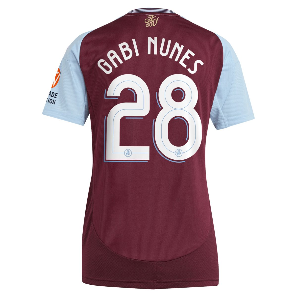 Aston Villa Shirts - aston villa adidas home shirt 2024-25 – womens with gabi nunes 28 cup printing Collection of Official Fan Gear