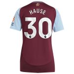 Aston Villa Shirts - aston villa adidas home shirt 2024-25 – womens with hause 30 printing Collection of Official Fan Gear