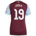 Aston Villa Shirts - aston villa adidas home shirt 2024-25 – womens with jaden 19 cup printing Collection of Official Fan Gear