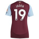 Aston Villa Shirts - aston villa adidas home shirt 2024-25 – womens with jaden 19 printing Collection of Official Fan Gear