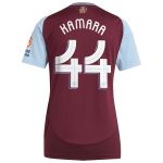 Aston Villa Shirts - aston villa adidas home shirt 2024-25 – womens with kamara 44 cup printing Collection of Official Fan Gear