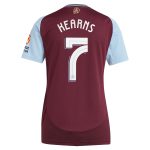 Aston Villa Shirts - aston villa adidas home shirt 2024-25 – womens with kearns 7 cup printing Collection of Official Fan Gear