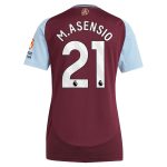 Aston Villa Shirts - aston villa adidas home shirt 2024-25 – womens with m.asensio 21 printing Collection of Official Fan Gear