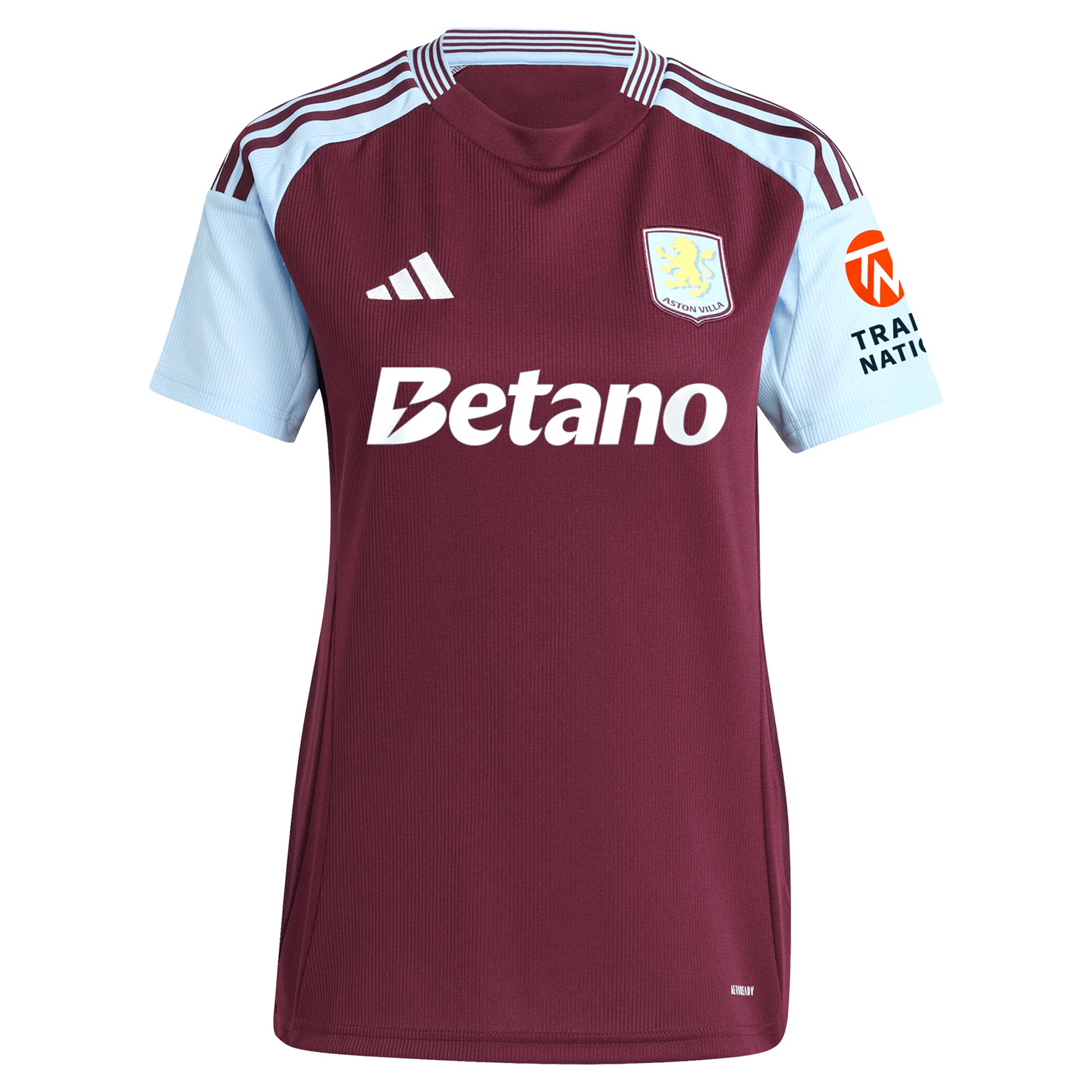 Aston Villa Shirts - aston villa adidas home shirt 2024-25 – womens with maritz 16 cup printing Collection of Official Fan Gear