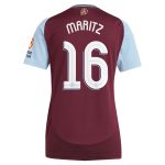 Aston Villa Shirts - aston villa adidas home shirt 2024-25 – womens with maritz 16 cup printing Collection of Official Fan Gear