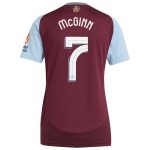 Aston Villa Shirts - aston villa adidas home shirt 2024-25 – womens with mcginn 7 cup printing Collection of Official Fan Gear