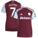 Aston Villa Shirts - aston villa adidas home shirt 2024-25 – womens with mcginn 7 printing Collection of Official Fan Gear