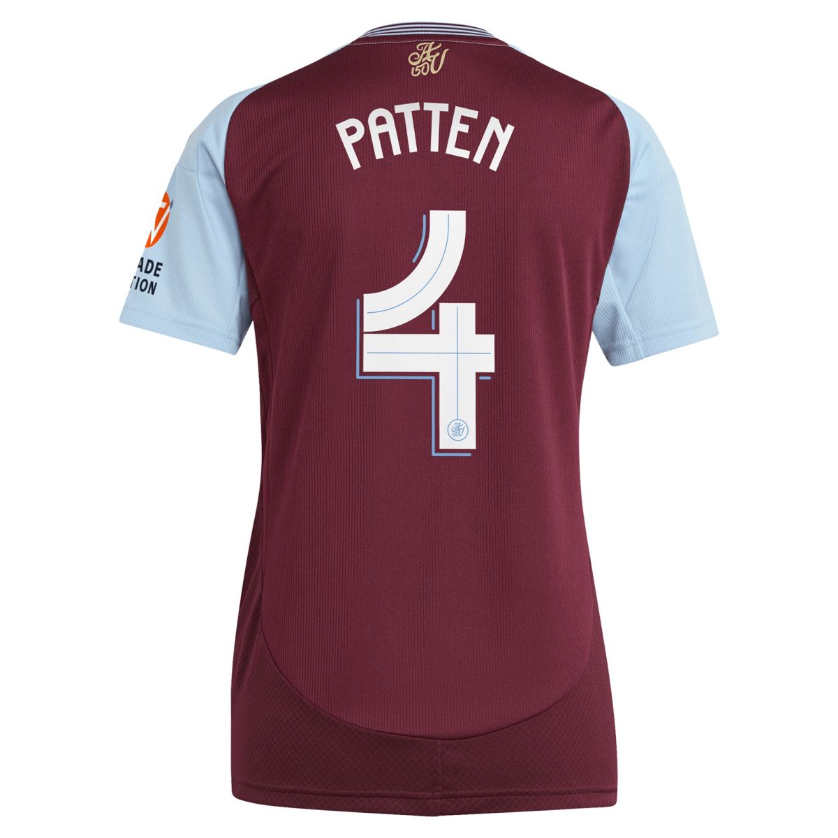Aston Villa Shirts - aston villa adidas home shirt 2024-25 – womens with patten 4 cup printing Collection of Official Fan Gear