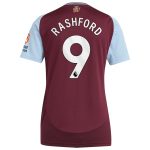 Aston Villa Shirts - aston villa adidas home shirt 2024-25 – womens with rashford 9 printing Collection of Official Fan Gear