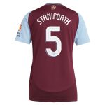Aston Villa Shirts - aston villa adidas home shirt 2024-25 – womens with staniforth 5 cup printing Collection of Official Fan Gear