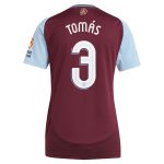 Aston Villa Shirts - aston villa adidas home shirt 2024-25 – womens with tomás 3 cup printing Collection of Official Fan Gear