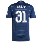 Aston Villa Shirts - aston villa adidas third authentic shirt 2024-25 with bailey 31 cup printing Collection of Official Fan Gear