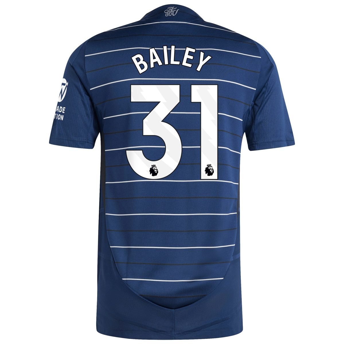 Aston Villa Shirts - aston villa adidas third authentic shirt 2024-25 with bailey 31 printing Collection of Official Fan Gear