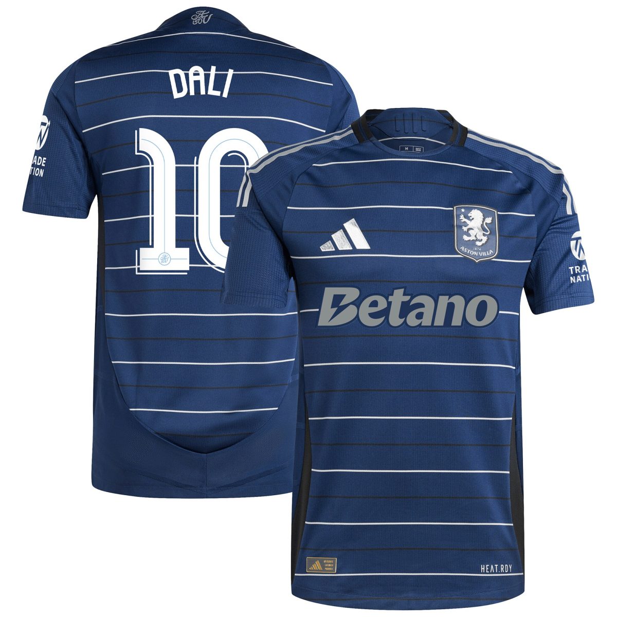 Aston Villa Shirts - aston villa adidas third authentic shirt 2024-25 with dali 10 cup printing Collection of Official Fan Gear