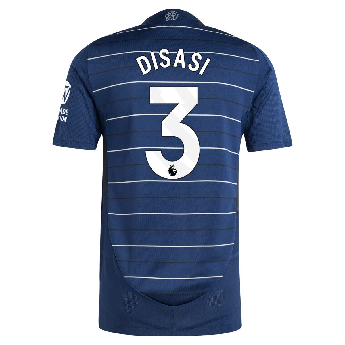 Aston Villa Shirts - aston villa adidas third authentic shirt 2024-25 with disasi 3 printing Collection of Official Fan Gear