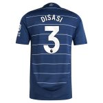 Aston Villa Shirts - aston villa adidas third authentic shirt 2024-25 with disasi 3 printing Collection of Official Fan Gear