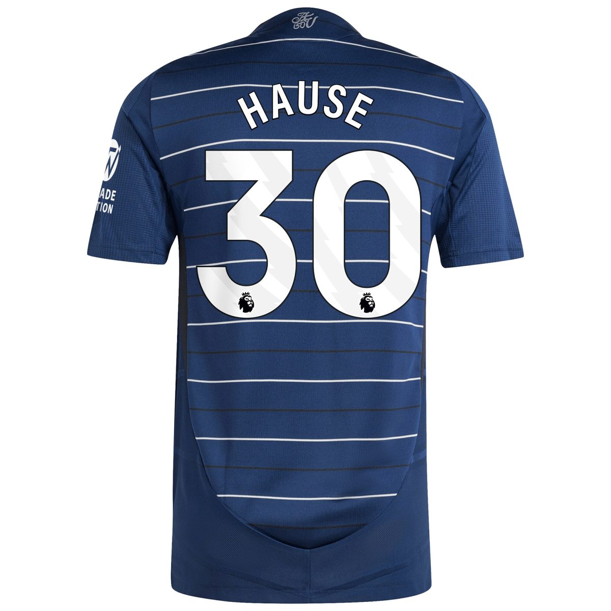 Aston Villa Shirts - aston villa adidas third authentic shirt 2024-25 with hause 30 printing Collection of Official Fan Gear
