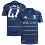 Aston Villa Shirts - aston villa adidas third authentic shirt 2024-25 with kamara 44 printing Collection of Official Fan Gear