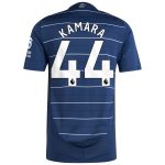 Aston Villa Shirts - aston villa adidas third authentic shirt 2024-25 with kamara 44 printing Collection of Official Fan Gear
