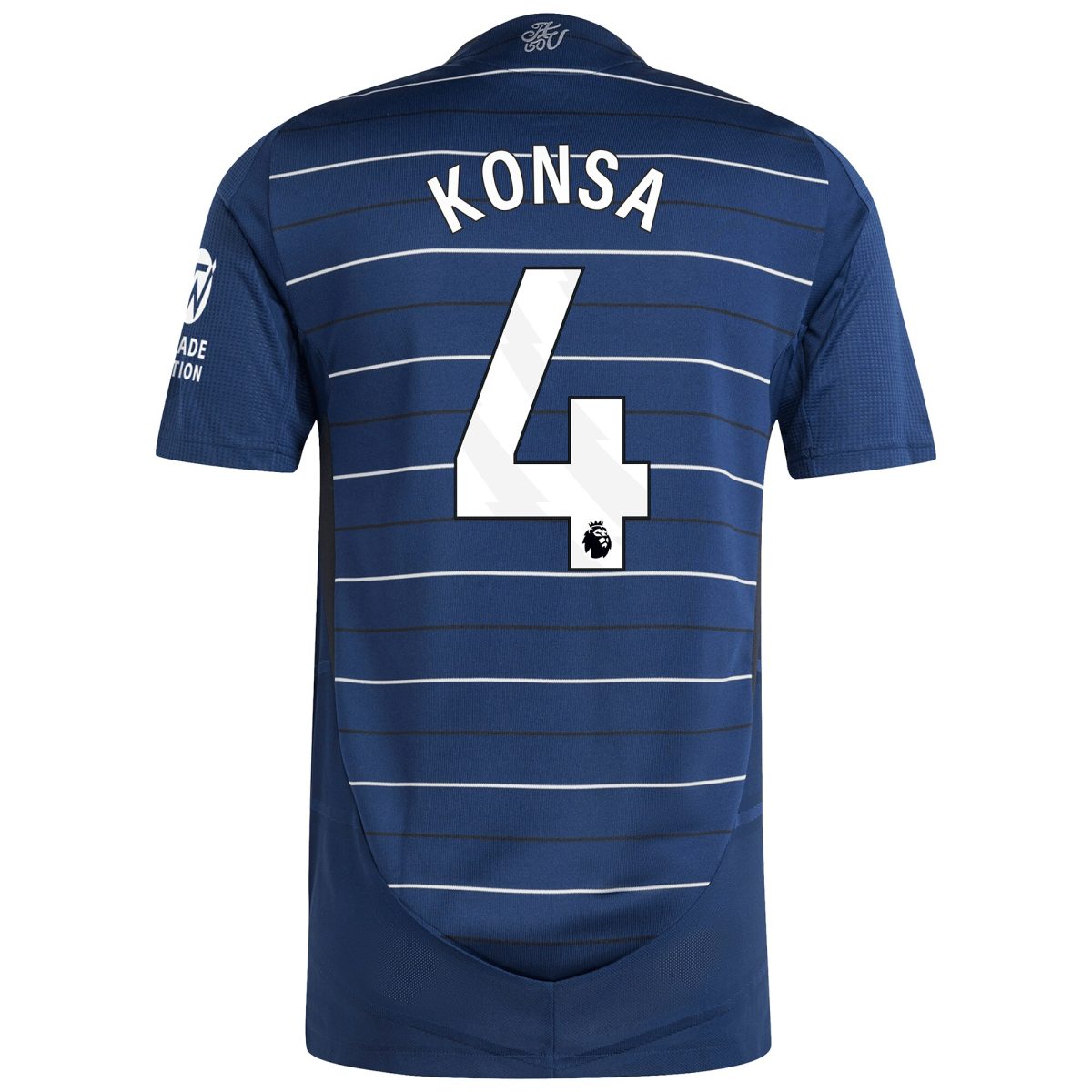 Aston Villa Shirts - aston villa adidas third authentic shirt 2024-25 with konsa 4 printing Collection of Official Fan Gear