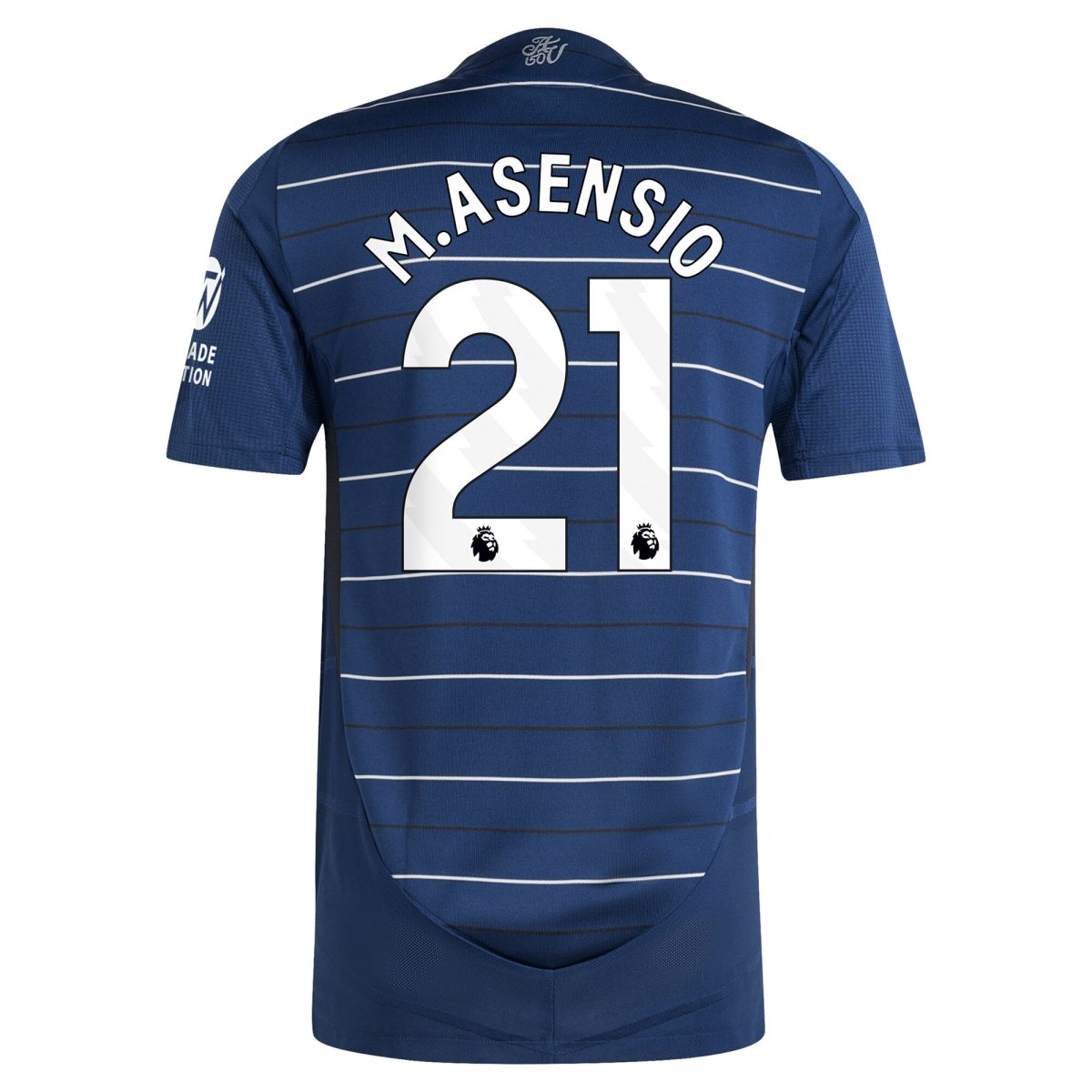 Aston Villa Shirts - aston villa adidas third authentic shirt 2024-25 with m.asensio 21 printing Collection of Official Fan Gear