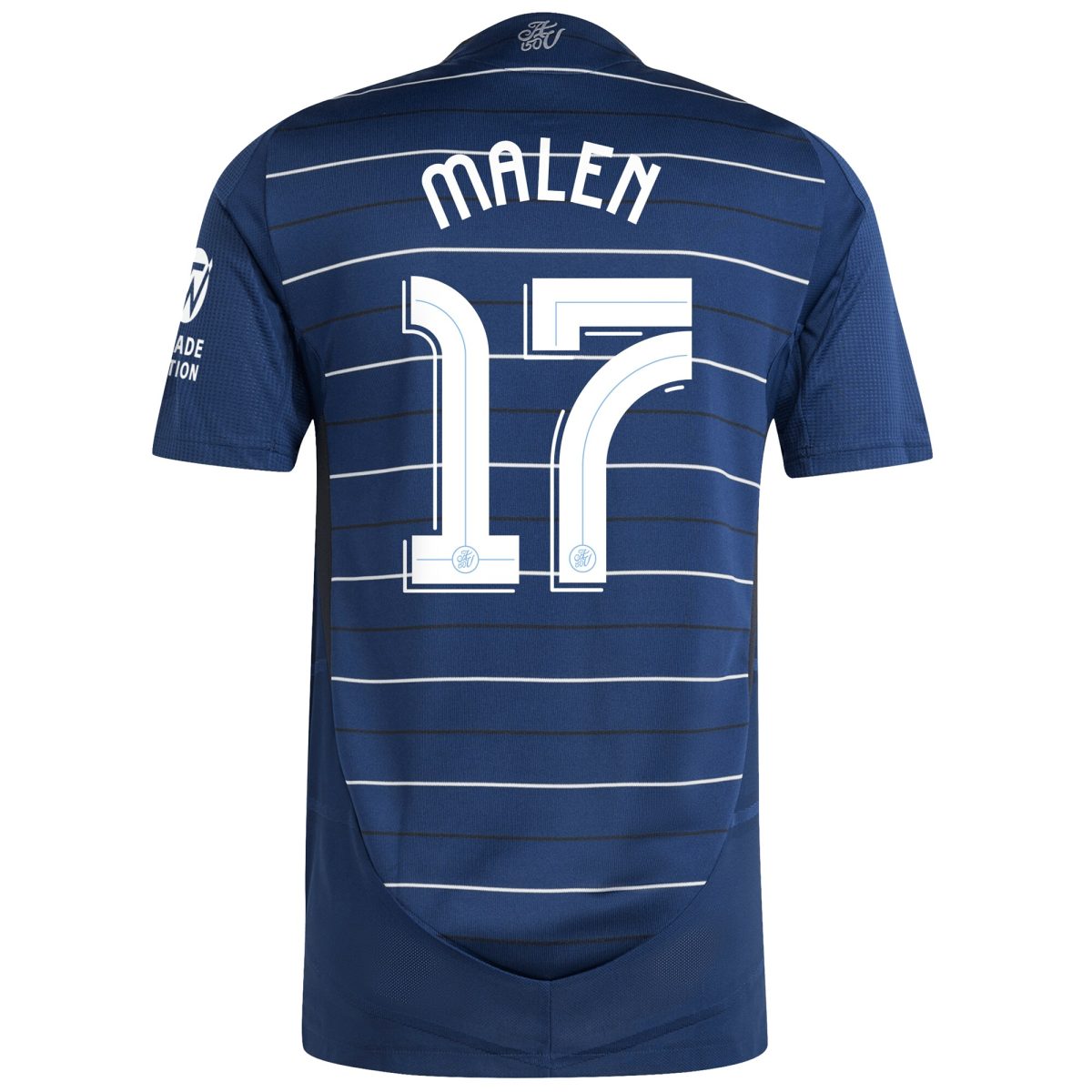 Aston Villa Shirts - aston villa adidas third authentic shirt 2024-25 with malen 17 cup printing Collection of Official Fan Gear