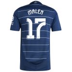 Aston Villa Shirts - aston villa adidas third authentic shirt 2024-25 with malen 17 cup printing Collection of Official Fan Gear