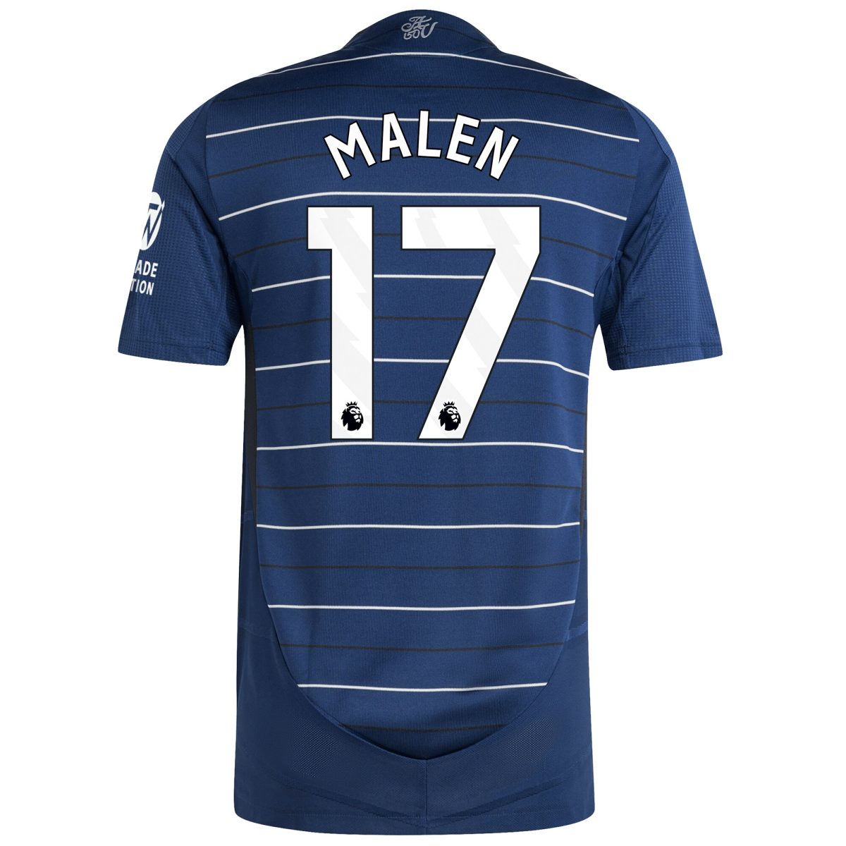 Aston Villa Shirts - aston villa adidas third authentic shirt 2024-25 with malen 17 printing Collection of Official Fan Gear