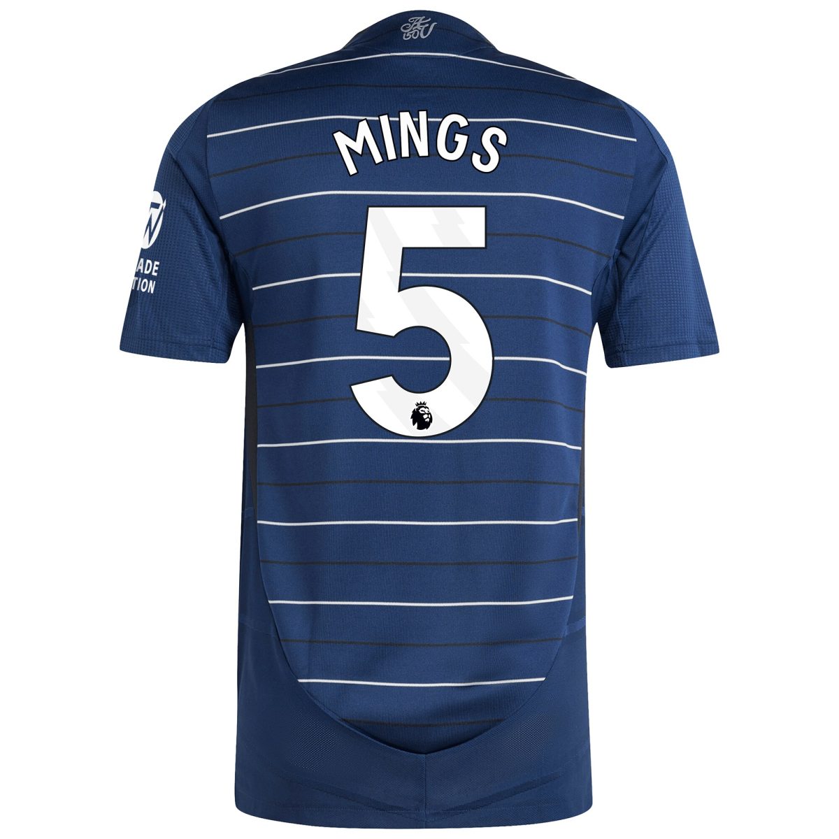 Aston Villa Shirts - aston villa adidas third authentic shirt 2024-25 with mings 5 printing Collection of Official Fan Gear