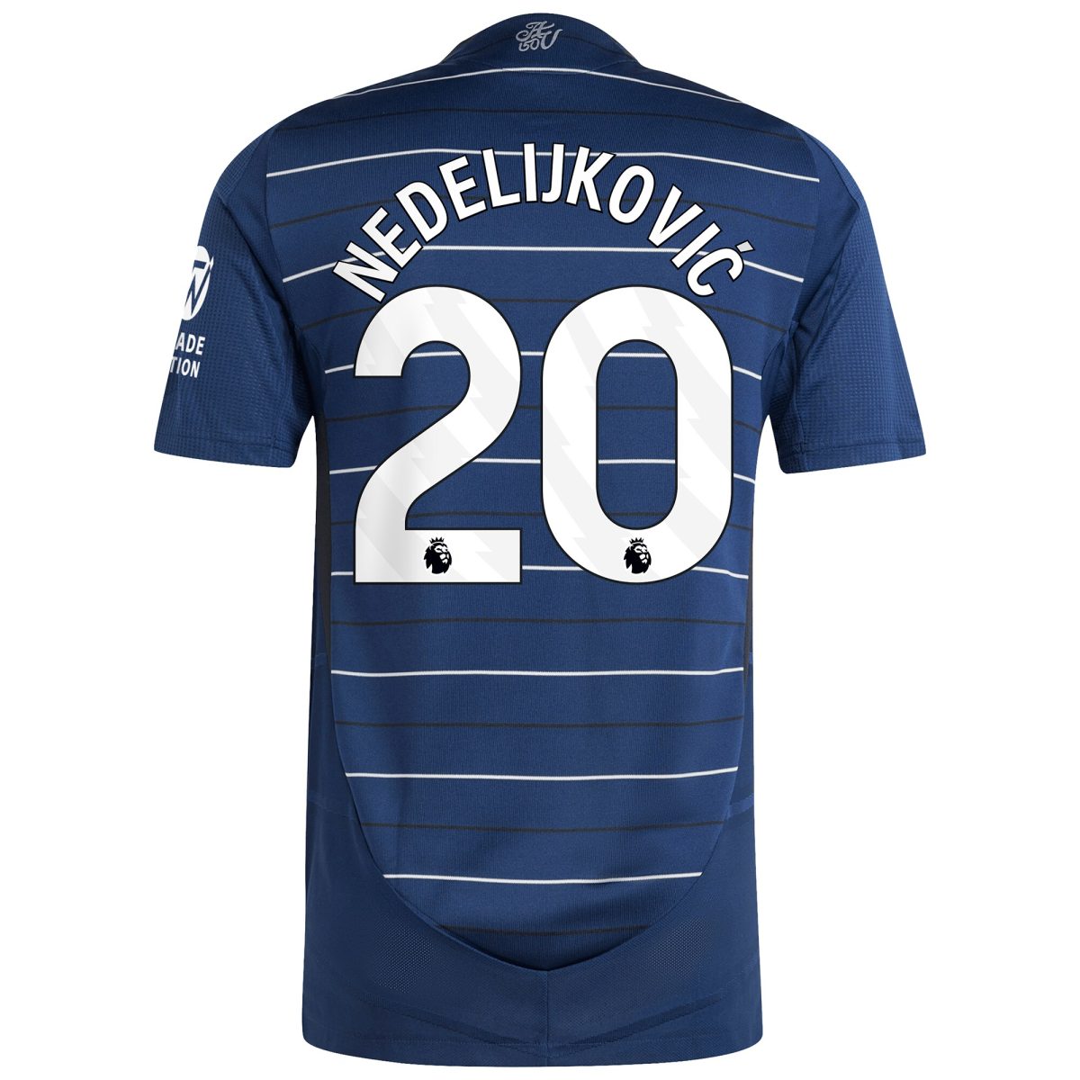 Aston Villa Shirts - aston villa adidas third authentic shirt 2024-25 with nedeljković 20 printing Collection of Official Fan Gear