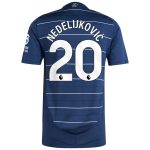Aston Villa Shirts - aston villa adidas third authentic shirt 2024-25 with nedeljković 20 printing Collection of Official Fan Gear