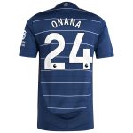 Aston Villa Shirts - aston villa adidas third authentic shirt 2024-25 with onana 24 printing Collection of Official Fan Gear