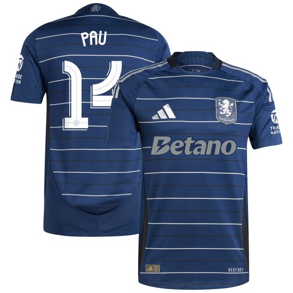 Aston Villa Shirts - aston villa adidas third authentic shirt 2024-25 with pau 14 cup printing Collection of Official Fan Gear