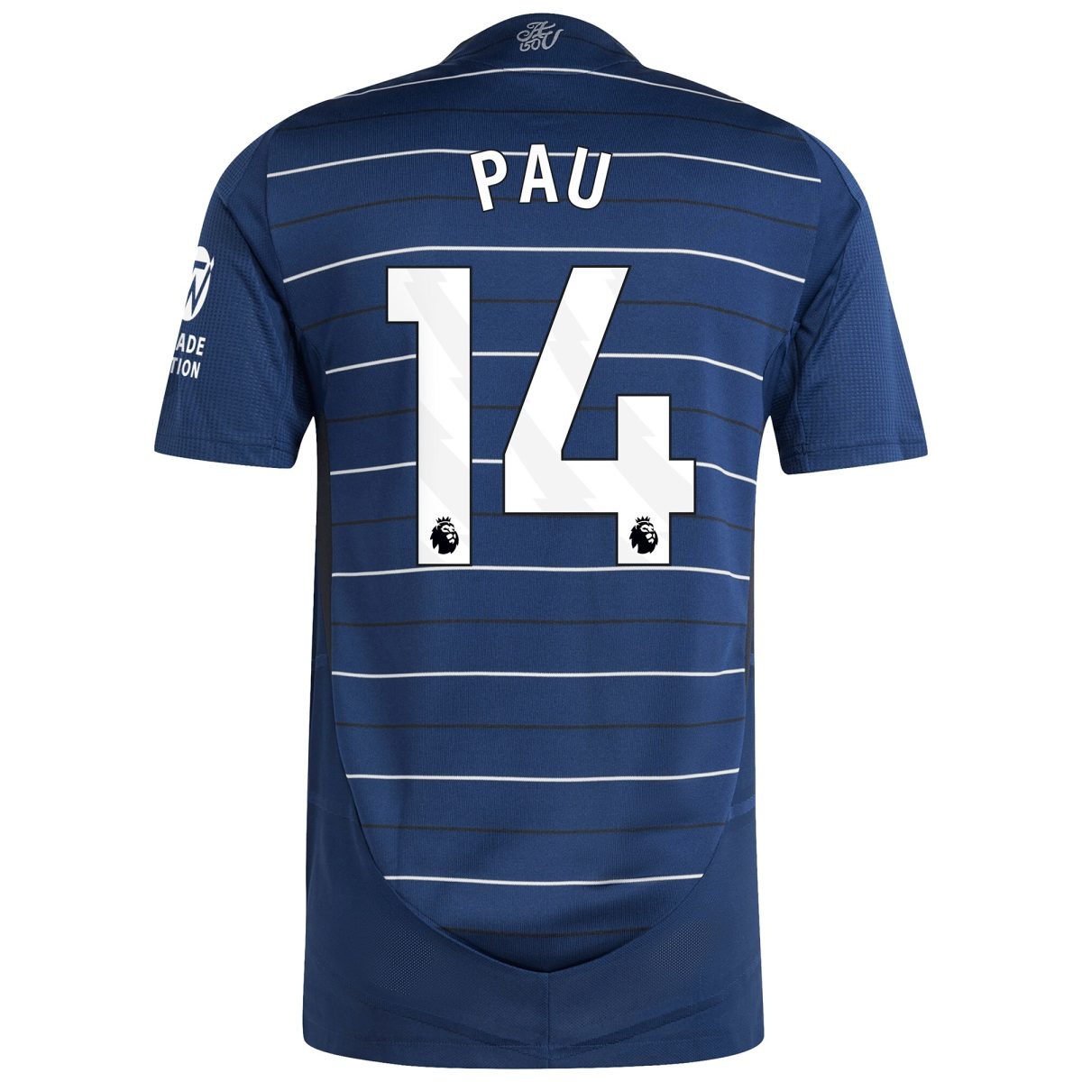 Aston Villa Shirts - aston villa adidas third authentic shirt 2024-25 with pau 14 printing Collection of Official Fan Gear