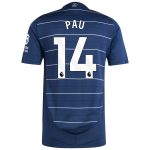 Aston Villa Shirts - aston villa adidas third authentic shirt 2024-25 with pau 14 printing Collection of Official Fan Gear