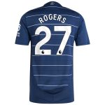 Aston Villa Shirts - aston villa adidas third authentic shirt 2024-25 with rogers 27 printing Collection of Official Fan Gear