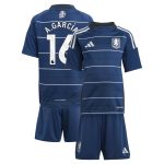 Aston Villa Shirts - aston villa adidas third minikit 2024-25 with a.garcía 16 printing Collection of Official Fan Gear