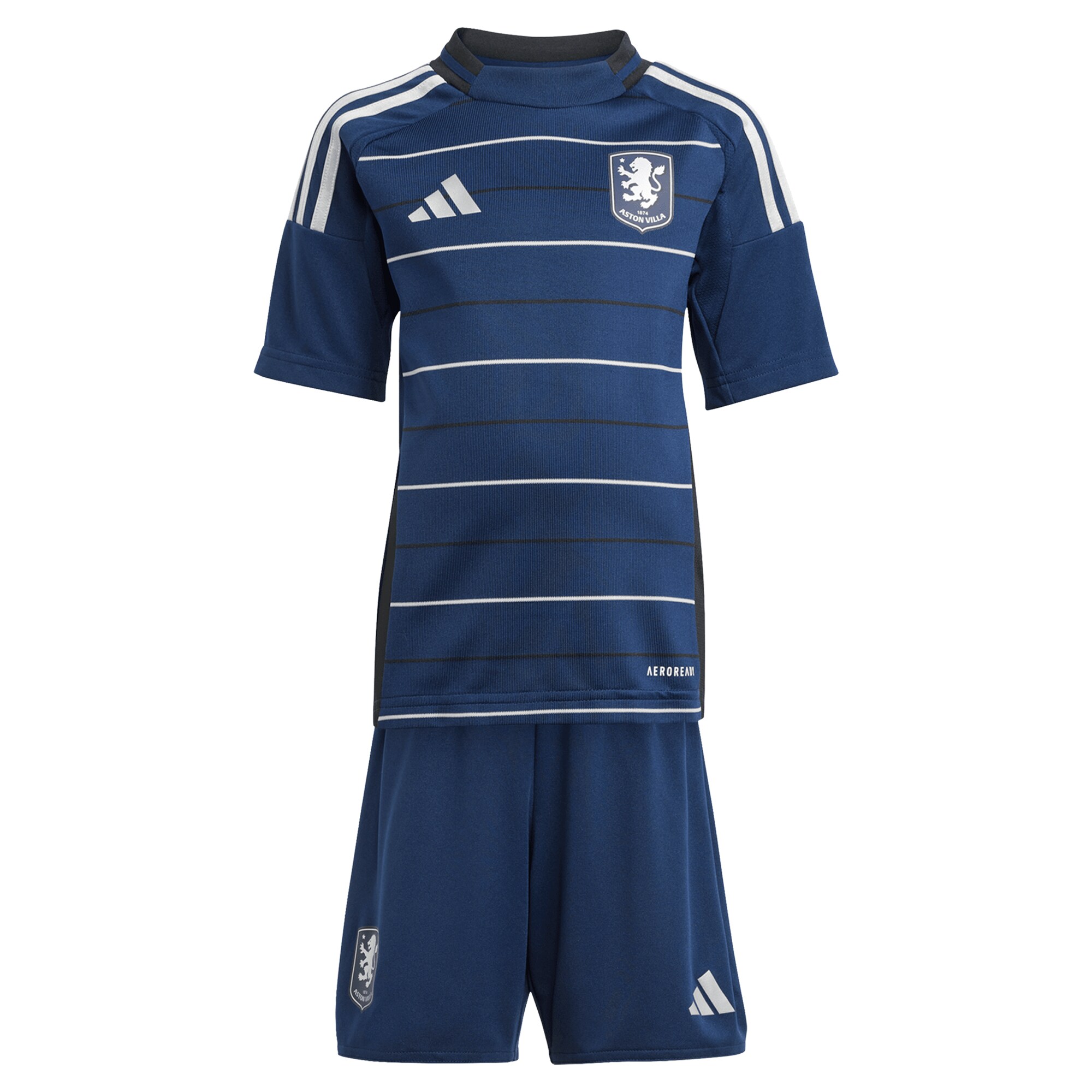 Aston Villa Shirts - aston villa adidas third minikit 2024-25 with a.garcía 16 printing Collection of Official Fan Gear
