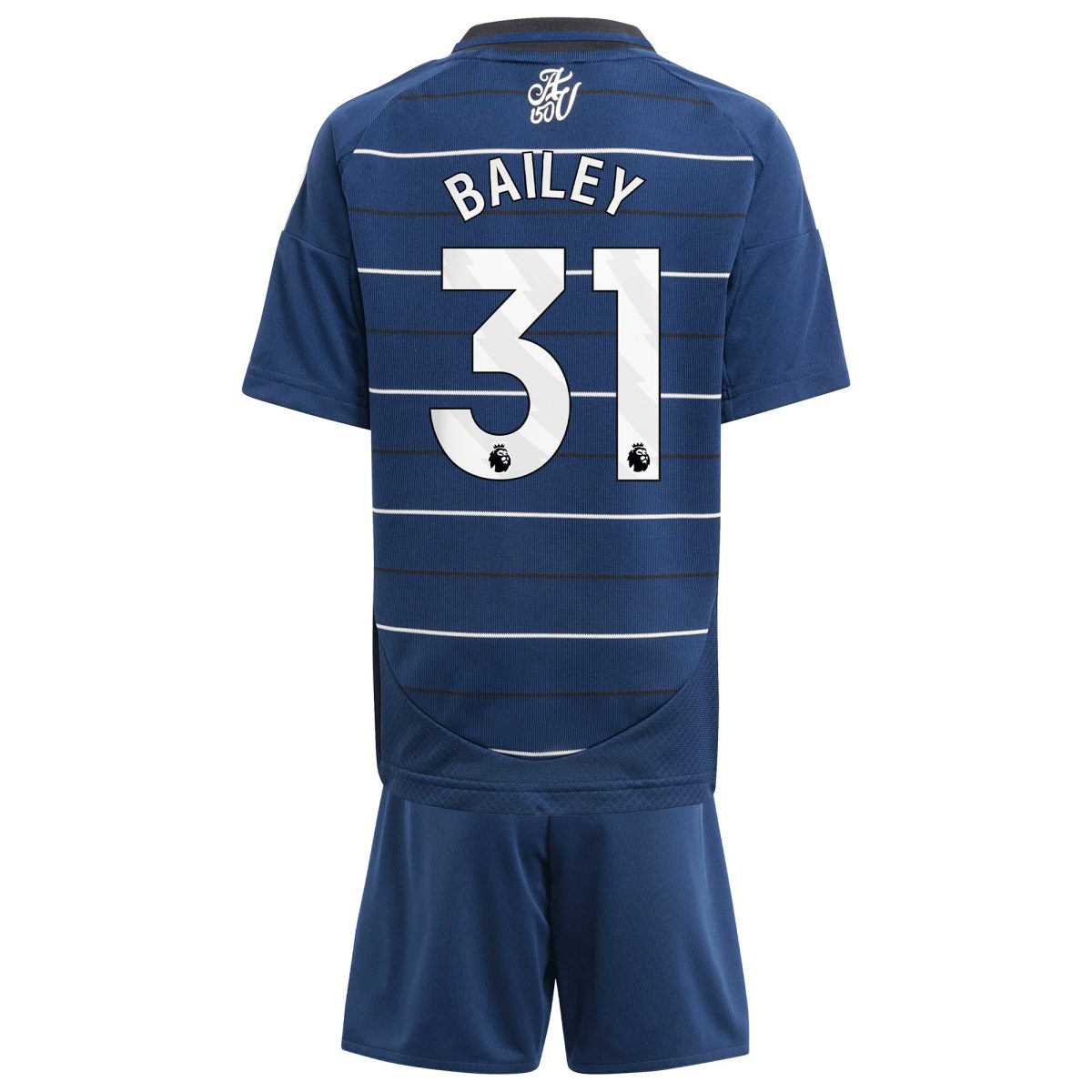 Aston Villa Shirts - aston villa adidas third minikit 2024-25 with bailey 31 printing Collection of Official Fan Gear