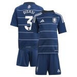 Aston Villa Shirts - aston villa adidas third minikit 2024-25 with disasi 3 printing Collection of Official Fan Gear