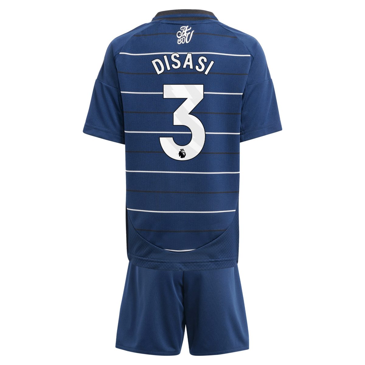 Aston Villa Shirts - aston villa adidas third minikit 2024-25 with disasi 3 printing Collection of Official Fan Gear