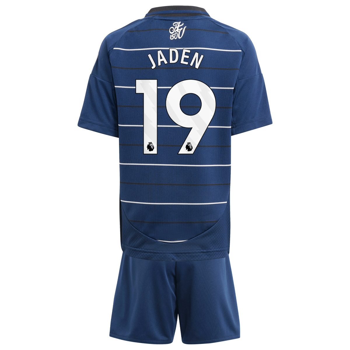Aston Villa Shirts - aston villa adidas third minikit 2024-25 with jaden 19 printing Collection of Official Fan Gear