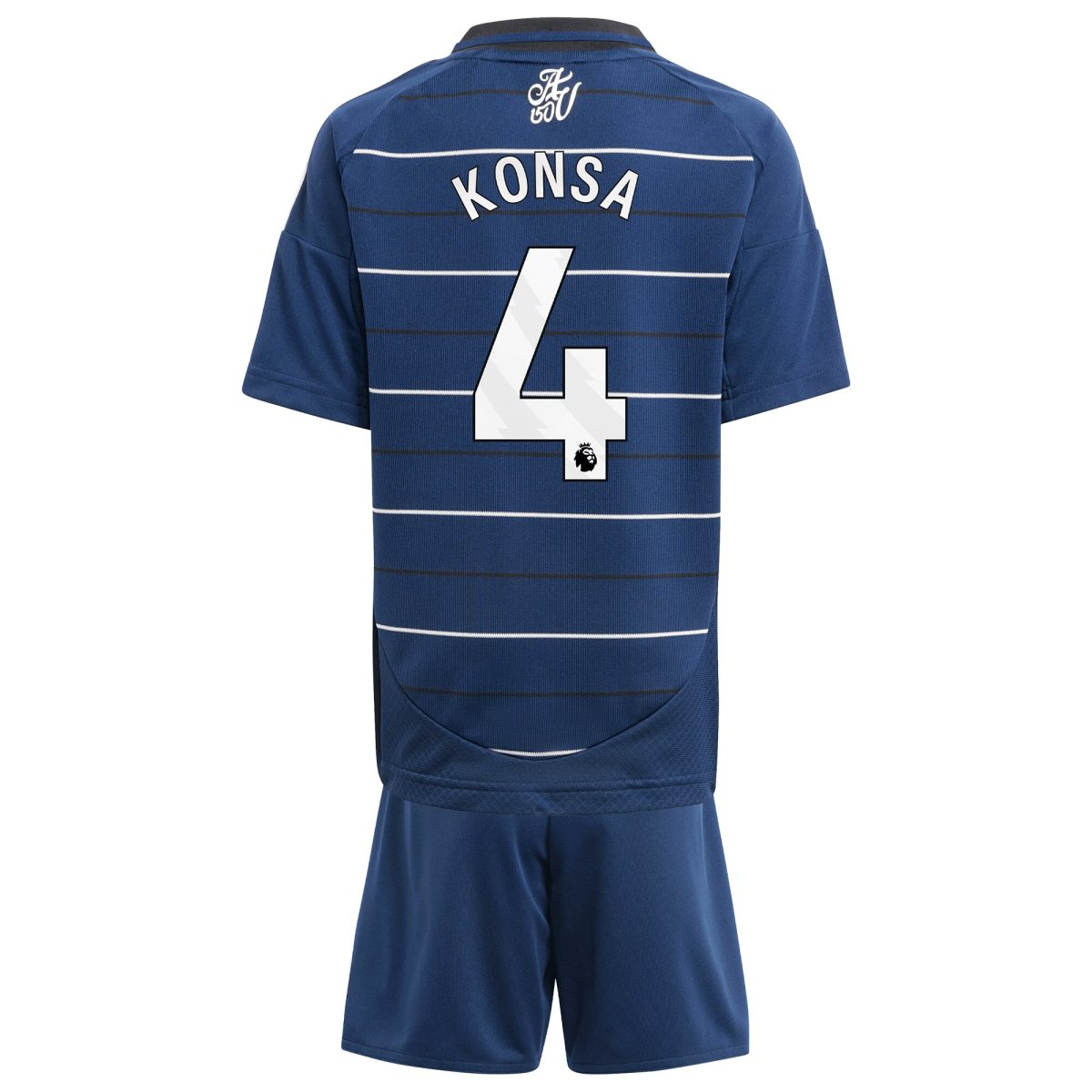 Aston Villa Shirts - aston villa adidas third minikit 2024-25 with konsa 4 printing Collection of Official Fan Gear