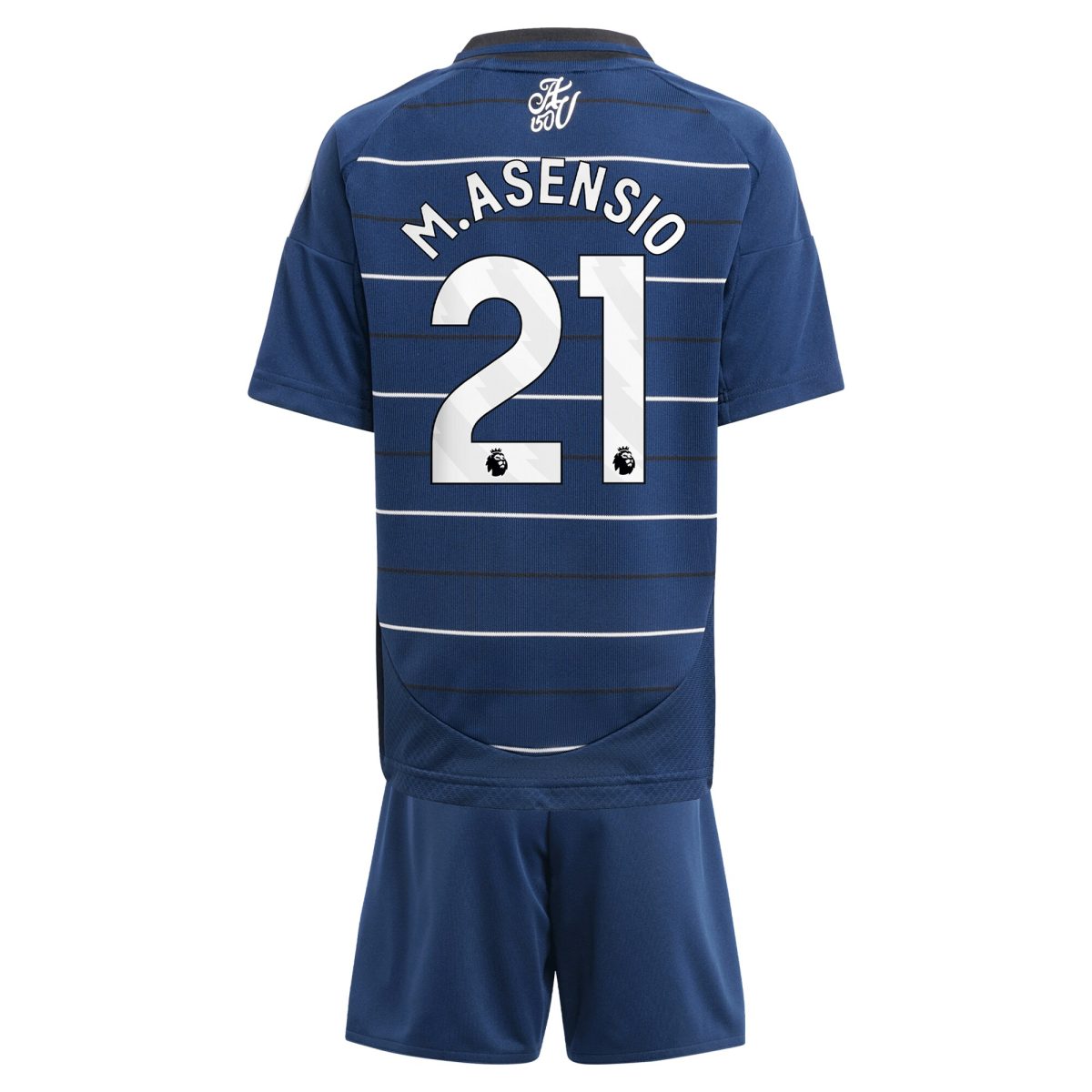 Aston Villa Shirts - aston villa adidas third minikit 2024-25 with m.asensio 21 printing Collection of Official Fan Gear