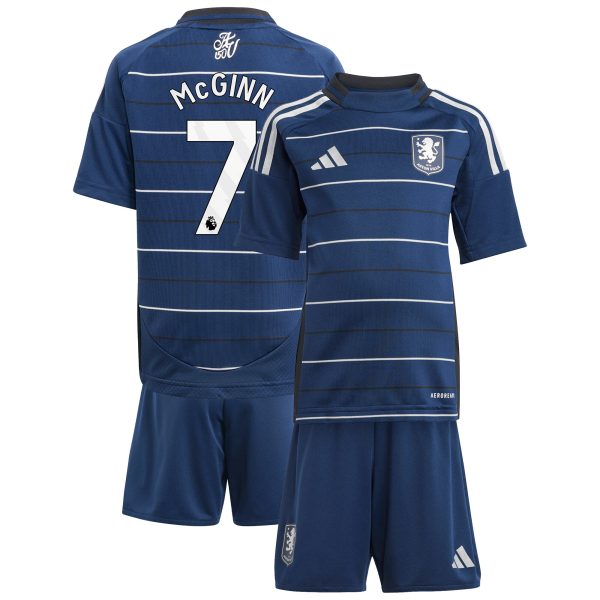 Aston Villa Shirts - aston villa adidas third minikit 2024-25 with mcginn 7 printing Collection of Official Fan Gear