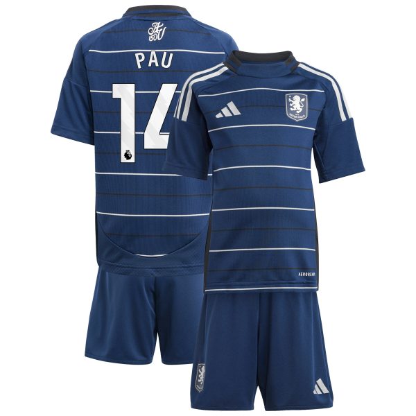 Aston Villa Shirts - aston villa adidas third minikit 2024-25 with pau 14 printing Collection of Official Fan Gear