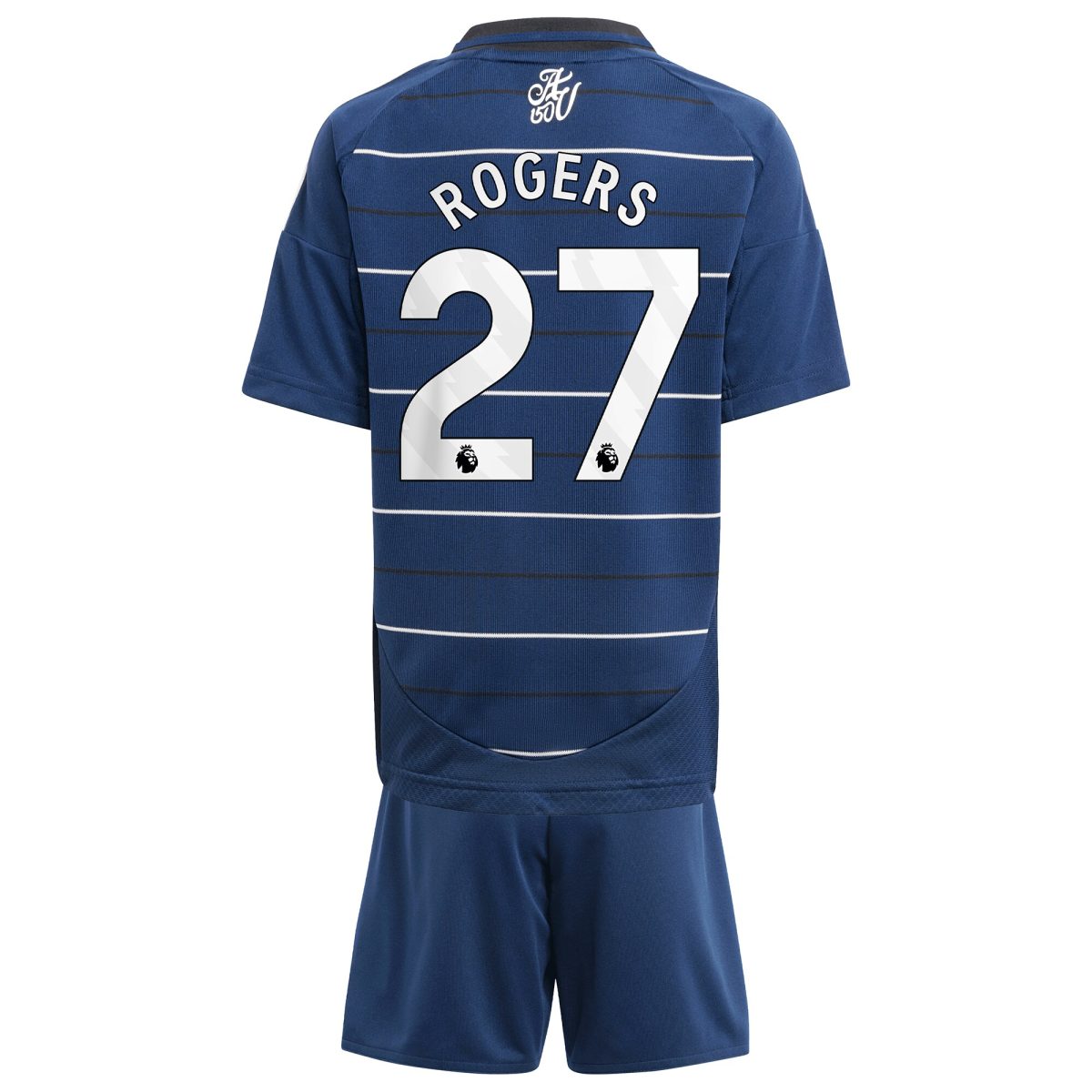 Aston Villa Shirts - aston villa adidas third minikit 2024-25 with rogers 27 printing Collection of Official Fan Gear