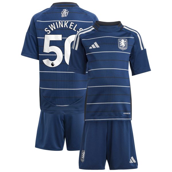 Aston Villa Shirts - aston villa adidas third minikit 2024-25 with swinkels 50 printing Collection of Official Fan Gear