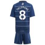 Aston Villa Shirts - aston villa adidas third minikit 2024-25 with tielemans 8 printing Collection of Official Fan Gear