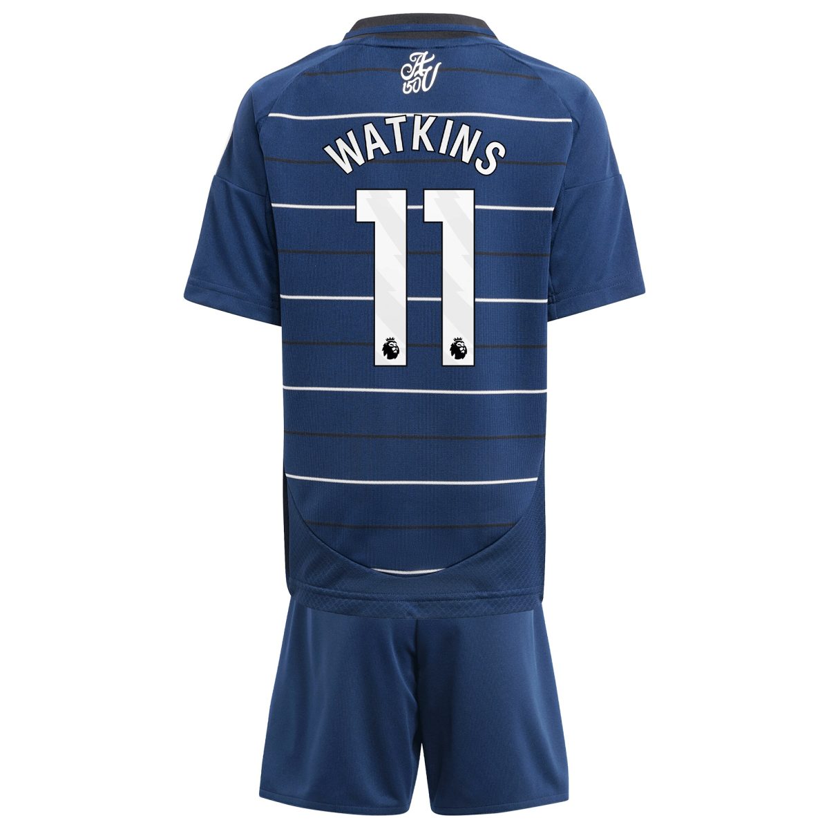 Aston Villa Shirts - aston villa adidas third minikit 2024-25 with watkins 11 printing Collection of Official Fan Gear